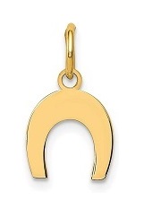 small horseshoe gold baby charm